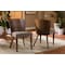 Baxton Studio Sparrow Brown And "Gravel" Wood Modern Dining Chair 96-4644 - alternate 3